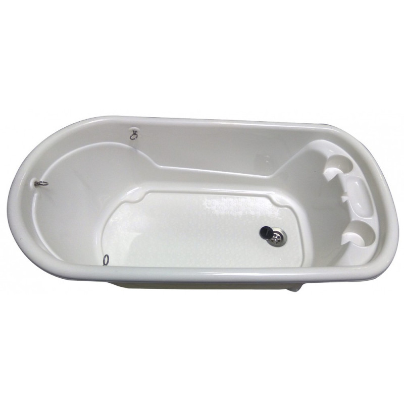 Phoenix Handy Tub M – vana na koupání psů 96 × 50 × 91 cm (bílá/modrá)