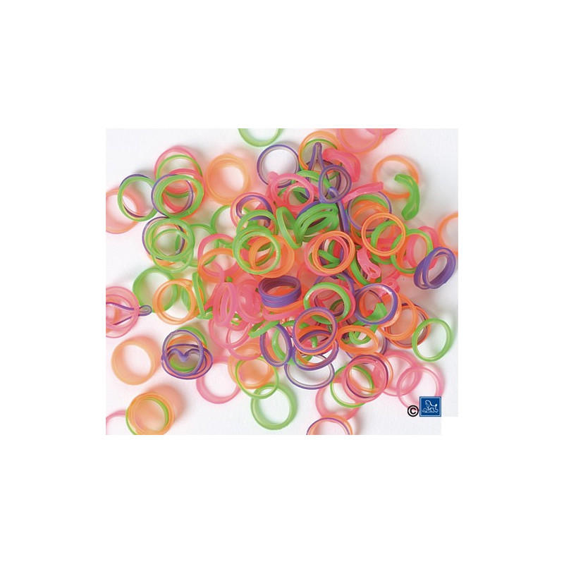 Show Tech Top Knot Neon Elastics Medium – 1000 pcs