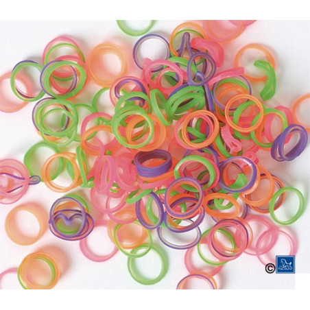 Show Tech Top Knot Neon Elastics Medium – 1000 pcs