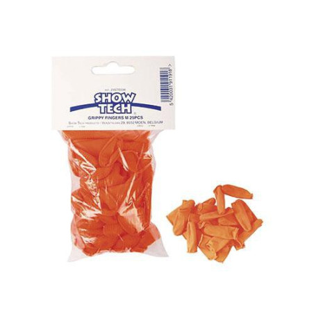 Show Tech Grippy Fingers – anti-slip latex finger covers (25 pcs, M / L)