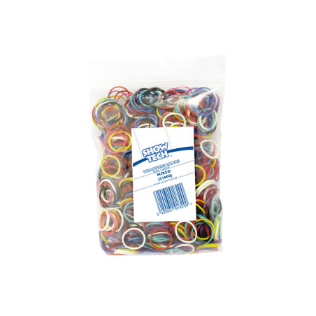 Show Tech wrapping bands – mixed colours – 1000 pcs