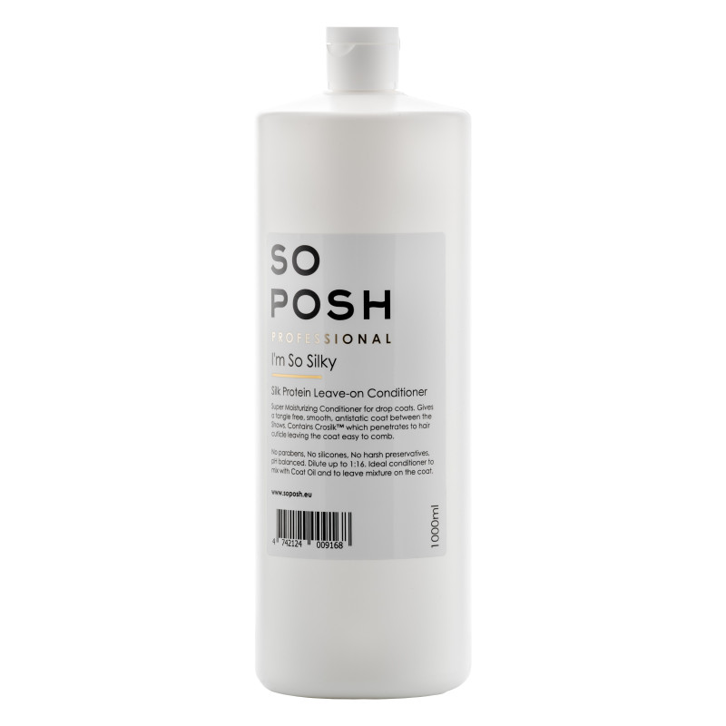 o Posh I’m So Silky Leave-On Conditioner 1 L – Profesionální bezoplachový kondicionér pro hedvábnou srst