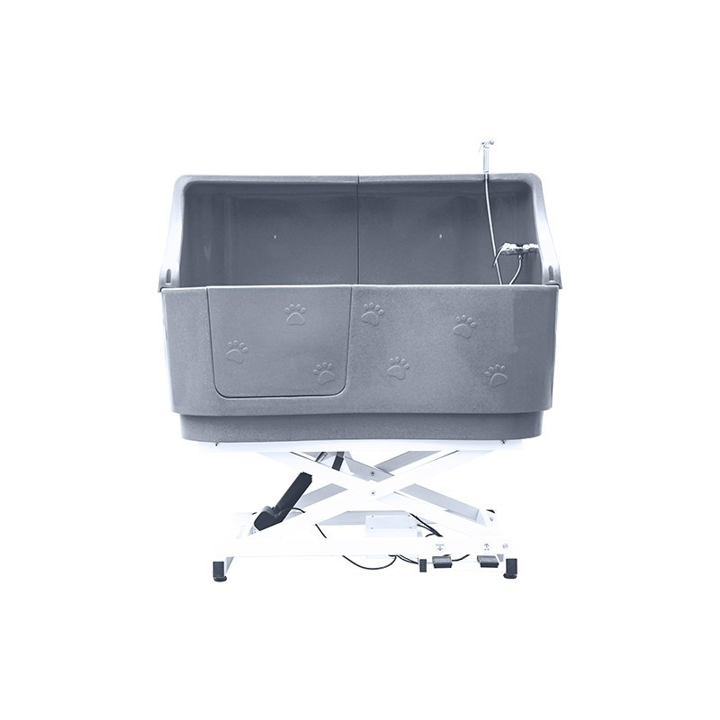 Phoenix dog bath with protective rear panel