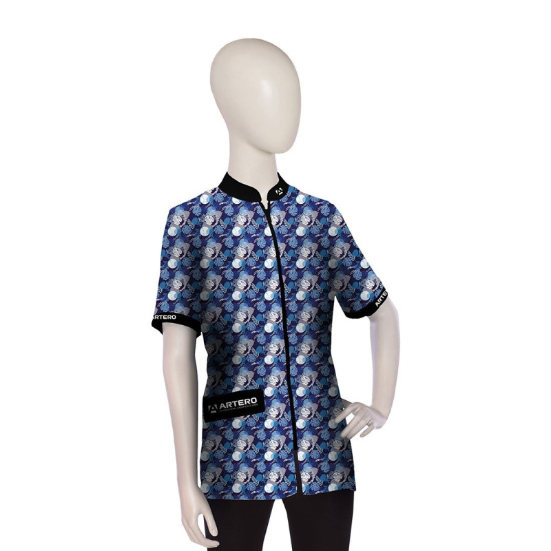 Artero Miami Blue Grooming Arbeitshemd mit Reißverschluss