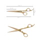 Posh gold - 7.0″ Ergonomic Scissors