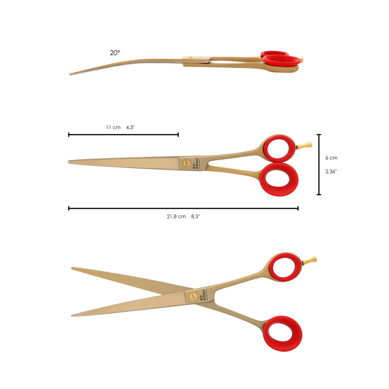 Posh Gold - 8.5″ Curved scissors