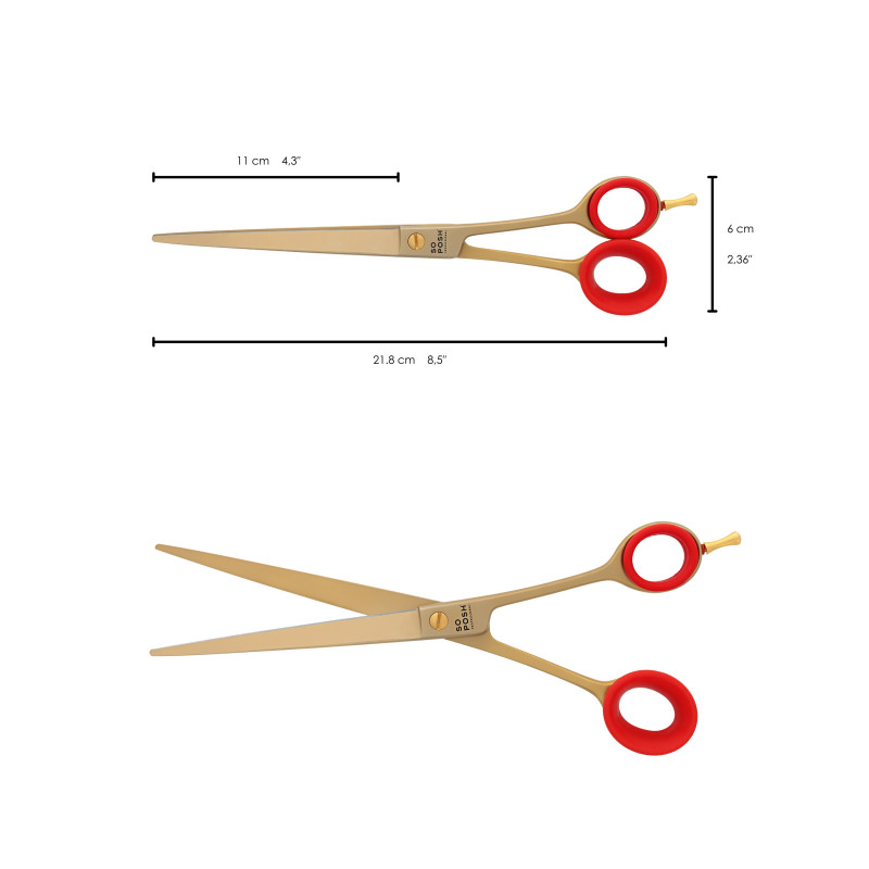 Posh Gold - 8.5″ Straight scissors