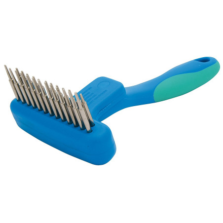 Brosse démêloir VIVOG – 25 dents à pointes rotatives pour chiens & chats