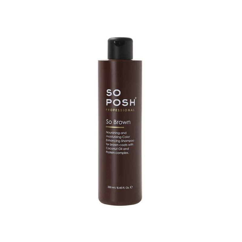 So Posh So Brown Color Enhancing Shampoo 250 ml – Professional Shampoo for Brown and Chocolate Coats