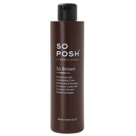 So Posh So Brown Color Enhancing Shampoo 250 ml – Professional Shampoo for Brown and Chocolate Coats