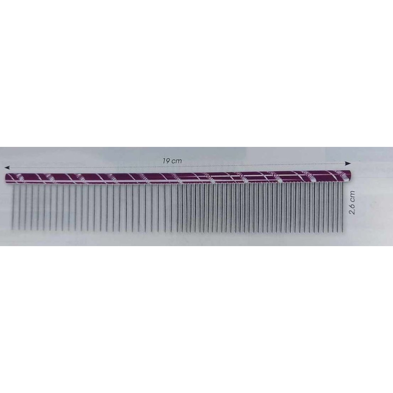 Finishing Comb Doogy – Speciální pro dlouhou srst – pro psy a kočky – Délka 19 cm
