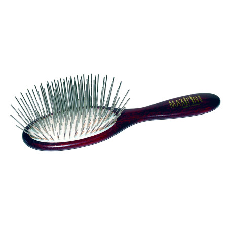 Hundebürste Maxi Pin Brush Pocket 18,5 cm – Extra Long Pin 3 cm