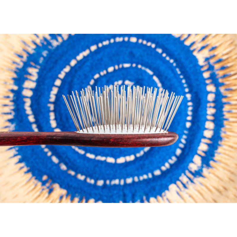 Hundebürste Maxi Pin Brush Pocket 18,5 cm – Extra Long Pin 3 cm