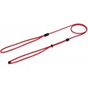 Show lead with beads 0,4 mm - Red with black beads