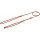 Show lead with beads 0,4 mm - rot mit roten Perlen