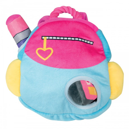 ACK TO SCHOOL PLUSH Školní batůžek pro psa 22 cm