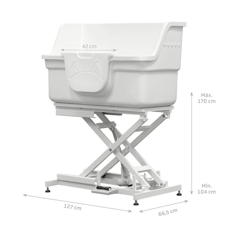 Artero Bañera Lagoon Fibra – Elektrische Fiberglas-Badewanne für Hunde und Katzen