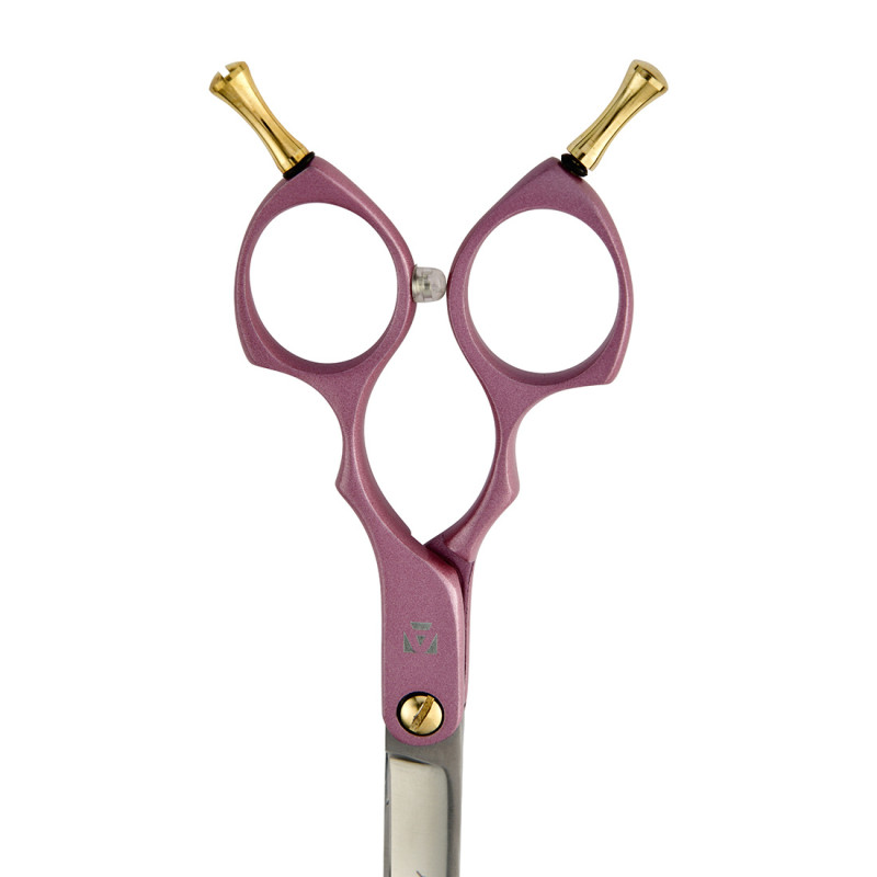 Artero Fusion Curvy Pink – Профессиональные ножницы с сильным изгибом и розовой рукоятью для груминга собак