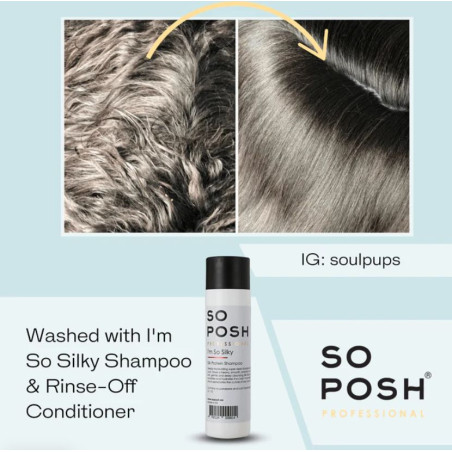 So Posh I’m So Silky Shampoo 1 L – Feuchtigkeitsshampoo für langhaarige Hunde