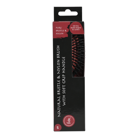 Yento Mittelgroße Bürste – Naturborsten & Nylon | Profi-Grooming