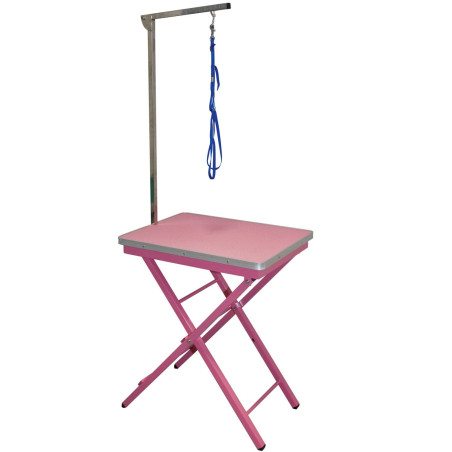 Groom-X Ringside Table Pink – with grooming arm