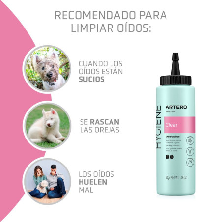 Artero Clear pudr na uši 30 g – hygiena uší psů | AMI-exim