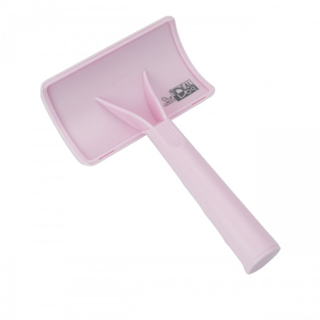 Pink slicker brush 17×10 cm 1.8 cm pins