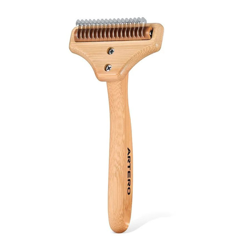 Artero Leo ergonomisches Deshedding Tool mit 17 Klingen für Hunde