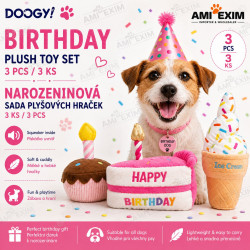 “BIRTHDAY” PLUSH TOYS SET –...