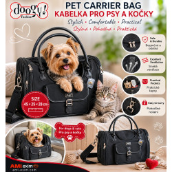 Doggy Fashion Tragetasche für Hunde und Katzen 45 × 25 × 28 cm