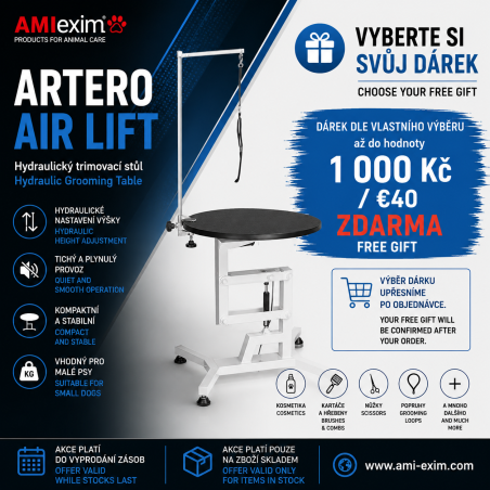 Artero Air Lift Grooming Table – Cordless Pneumatic System